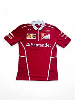 Совершенно новый - Ferrari F1 - команды выпуск 70-летие рубашка-поло - средний - Изображение 1 из 4