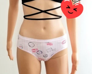 VICTORIA'S SECRET HIPHUGGER PANTY "STAMPS" Unterwäsche Everyday Logo BAUMWOLLE Gr. S - Bild 1 von 12