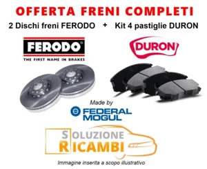 Kit Dischi + Pastiglie Freni Anteriori FIAT DOBLO '10-> 2.0 D Multijet 99 KW - Foto 1 di 4