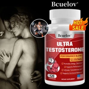 Ultra Testosterona - Suplemento alimenticio masculino soporte natural para hombres 120 cápsulas - Imagen 1 de 11