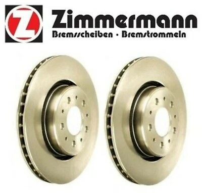 Set of 2 Volvo Front Brake Rotors 1998-2004 Volvo C70 S70, V70 Zimmerman [Z1S7] - Image 1 of 4