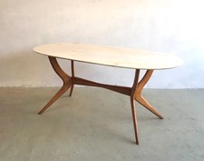 Tavolo anni '50 in legno e marmo