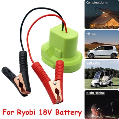 For Ryobi 18V Li-ion Battery DIY Adapter Booster Car Jump Starter Car Booster