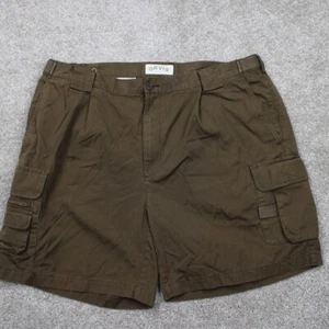 Orvis Shorts Mens 42 Brown Cargo Pockets Canvas Outdoor Heavyweight w/ 8" inseam - Picture 1 of 14