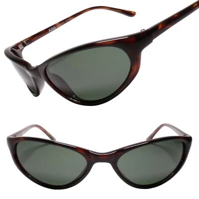 Antiguo Stock Genuino Vintage Años 80 90 Elegante Tortuga Minimalista Ojo de Gato Gafas de Sol Foto 1 de 3