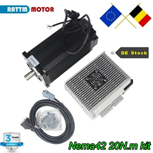 20Nm 220V AC Servo Motor CNC Kit Nema42 Closed Loop φ19mm 2880oz-in 20N.m 6A『DE』 - Bild 1 von 16