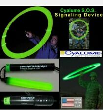 LOT OF 2 British Army Surplus GLOW STICK Cyalume Safety Signal SOS 8 Hour Light 