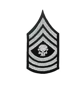 Patch backpack airsoft biker motorcycle skull grade chevron army military - Bild 1 von 1