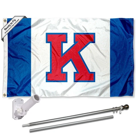 Kansas Jayhawks Big K Flag Pole and Bracket Gift Package Cover