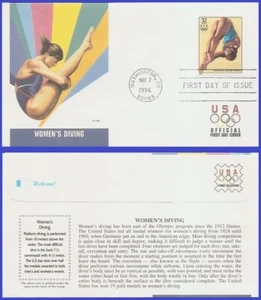 USA5 #3068d U/A FLEETWOOD FDC   Olympics Diving - Picture 1 of 1
