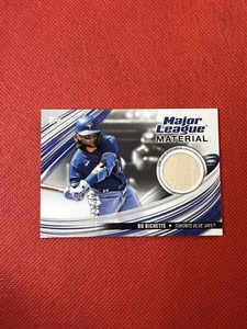 2023 Topps Bo Bichette Major League Materialien Spiel gebraucht Fledermausknauf Relikt blau Jays - Bild 1 von 2