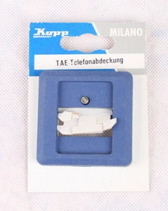 KOPP MILANO Abdeckung für Analog TAE Dose  Unterputz Farbe: blau - Bild 1 von 1