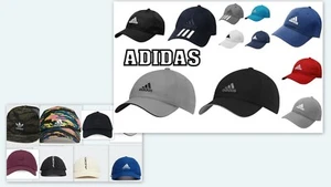 Adidas Mens/ Kids Sports Peak Cap Baseball Hat 3 Stripes Adjustable 24 COLORS - Picture 1 of 62