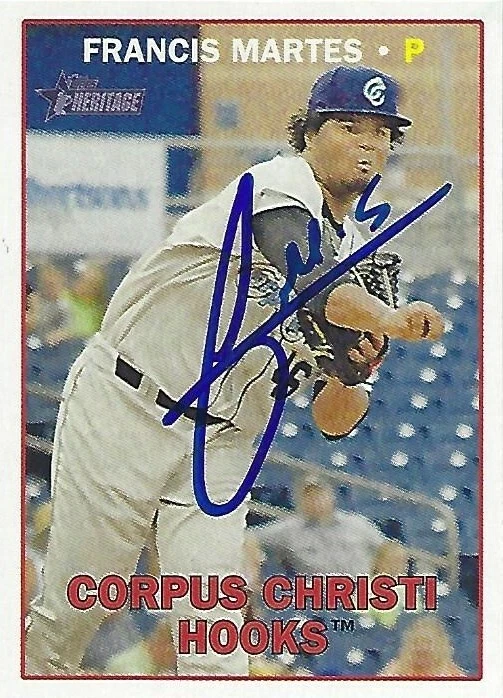 Autographed 2016 Topps Heritage Minors #17 Francis Martes Houston Astros Tough - Image 1 of 1