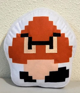 2022 Culturefly Super Mario 8-Bit GOOMBA NES Style Pillow Stuffed Plush 8" - Picture 1 of 5