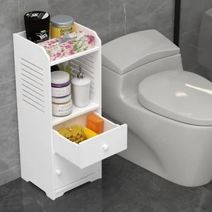 Armario de almacenamiento de baño Rerii piso pequeño organizador de baño independiente S... - Imagen 1 de 8