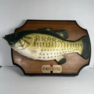 Gemmy Big Mouth Billy Bass Animated Singing Fish 1999 TESTED WORKING Wall/Table - Picture 1 of 8