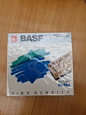 BASF 5.25" DS, HD Disketten, 10 Stück, IBM formatiert, US Version, NEU und OVP - Bild 1 von 4