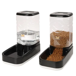 Alimentador Automático para Gatos, Juego de Tazones Dispensadores de Alimentos y Agua por Gravedad para Pequeños Med... - Imagen 1 de 6