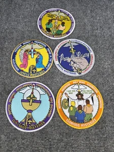  Comité Nacional Católico de Escultismo Lote de 5 Misterios Gloriosos Parche 5"  - Imagen 1 de 6