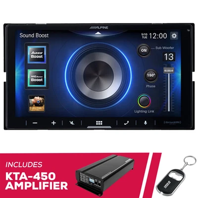 Alpine ILX-W770 6.75" Chasis Poco Profundo Multimedia y Amplificador KTA-450 Foto 1 de 4