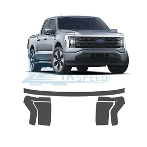 Fits Ford F-150 Lightning 22-25 Headlights Precut Paint Protection Film Blacken - Imagen 1 de 7