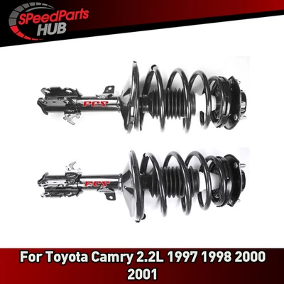 Par de muelles helicoidales amortiguadores delanteros para Toyota Camry 2,2 L 1997 1998 2000 2001 Foto 1 de 4