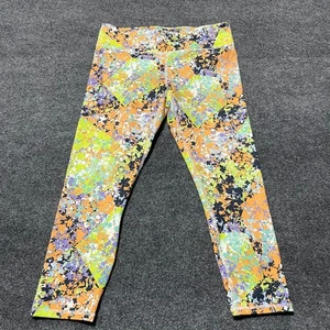Leggings PowerHold Fabletics Floral Colorful Cropped Size M Athletic Yoga Gym - Picture 1 of 13