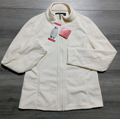 Chaqueta Andrew Marc Rib Adulto Mujer Mediana Crema Suave Forrada Polar*EDICIÓN Foto 1 de 4