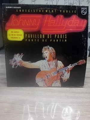 Vinyle 33 Tours Johnny Hallyday Pavillon De Paris, Album 2 Disques Porte De... - Photo 1/4