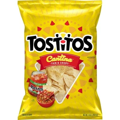 Tostitos Cantina Tortilla Chips Delgado y Patatas fritas Bolsa de 10 OZ Foto 1 de 4