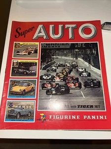 1977 F1 FORMULA 1 PANINI SUPER AUTO STICKER ALBUM with 3 x stickers inside - Picture 1 of 3