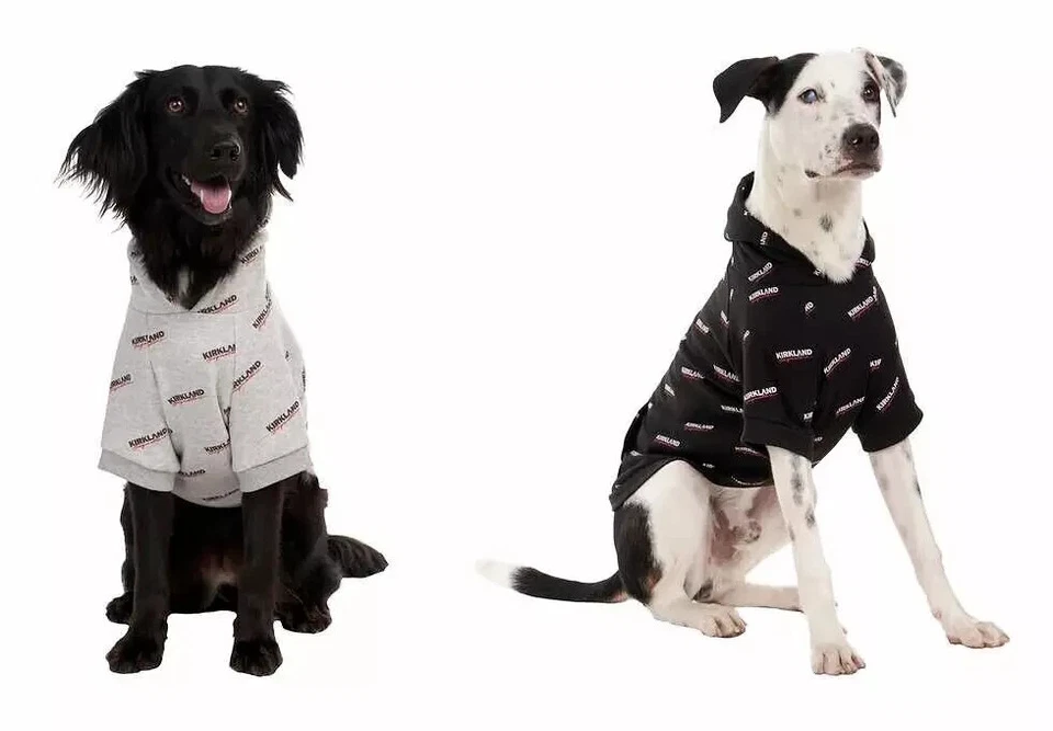 Chaqueta con Capucha Costco Kirkland Signature Perro/Mascota Negra/Gris Nueva ENVÍO RÁPIDO Foto 1 de 4