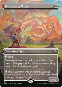Windborn Muse BORDERLESS - 415 - Rare - Dominaria Remastered DMR MTG - Picture 1 of 1