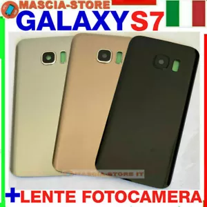 VETRO POSTERIORE SCOCCA SAMSUNG GALAXY S7 G930F G930 BACK COVER COPRI BATTERIA - Foto 1 di 4