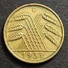 Germany, Weimar Republic, 10 Pfennig 1932-d, Km#40, Ef/au