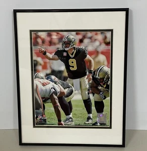 2010 Drew Brees 9 New Orleans Saints Framed Photo NFL Authentication Label 11x14 - Picture 1 of 4