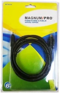 MAGNUM PRO MFW44 6ft 4 Pin to 4 Pin Firewire Cable - Photo 1/2