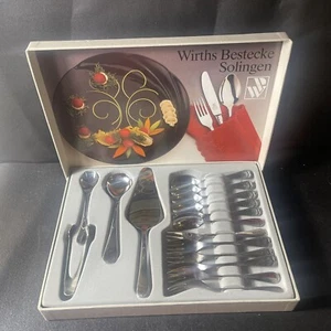 VTG German Serving Set WIRTHS BESTECKE SOLINGEN 16 Piece Stainless Flatware - Picture 1 of 11