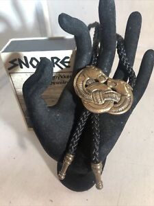 Sigmund Espeland Snorre Viking Bronze Bolo Tie W/ Original Box