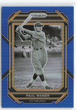 2023 Panini Prizm Baseball #278 Paul Waner Blue Prizm Parallel #/149