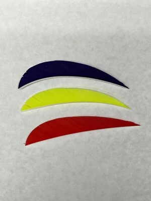 OZARK FEATHERS Ozark 3" RW Parabolic Solid Feathers - 1 dozen