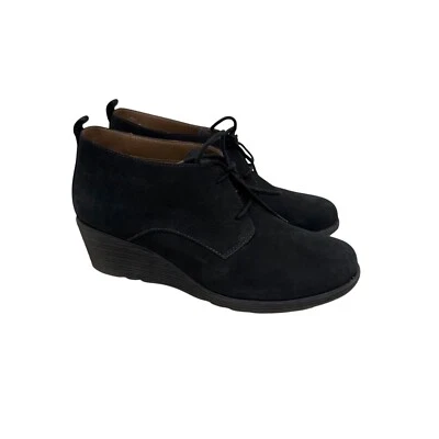 Dansko Cadee Negro Nubuck Cuña Botines Zapatos 1621100200 Mujer 41 EE. UU. 10.5 Foto 1 de 4