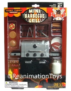 Teeny Tinies Mini Barbeque Grill BBQ Doll Food Miniature Playset 1:6-1:8 Scale - Picture 1 of 2