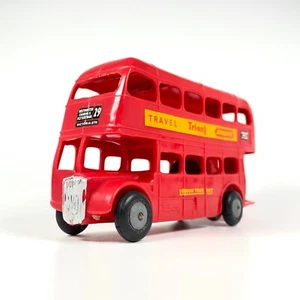 Autobús de fricción de dos pisos rojo TriAng Minic London Transport Railways de colección - Imagen 1 de 10