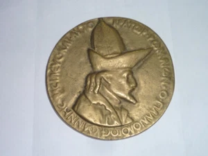 Byzanzischer Kaiser Johann VIII. Paleologo Medaille nach Pisanello - Bild 1 von 2