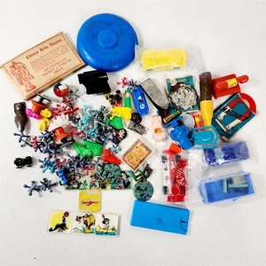 Lotto Premium Vintage Giocattoli Cereali Cassetto Spazzatura Pulito - Foto 1 di 9