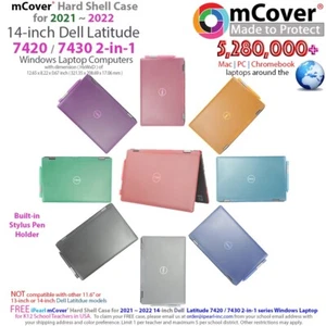 NOWE etui mCover® na 2021 ~ 2023 14" Dell Latitude 7420 7430 seria 2 w 1 laptopy - Zdjęcie 1 z 12