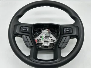 15-20 Ford F150 Black Rubber Steering Wheel w/Buttons OEM 10259497 - Bild 1 von 9