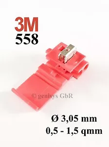 3M Scotchlok 558 Kabelverbinder,Abzweigverbinder, Schwachstromverb,10-1000 Stück - Picture 1 of 1